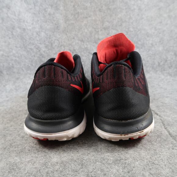 Nike Shoes Mens 11 Athletic Trainer FS Lite Run Sneakers Black Red Lightweight - Picture 6 of 14